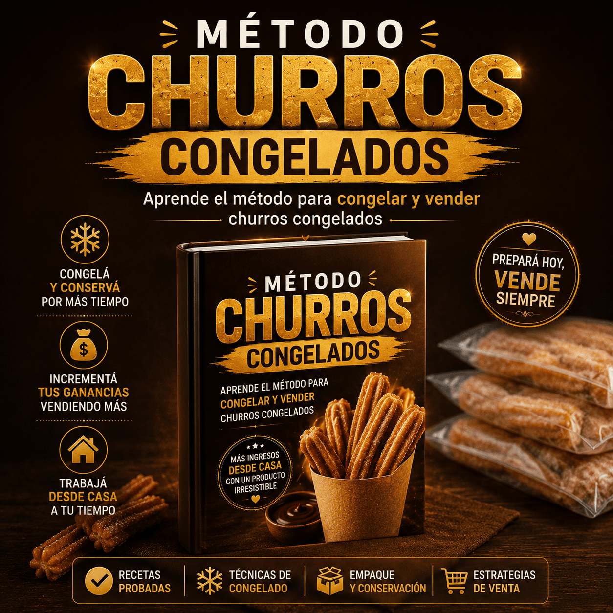 Churros Congelados: El Negocio que más vende